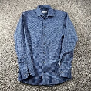 ETON Contemporary Shirt Mens 38-15 Medium Abstract Design‎ Long Sleeve Button Up